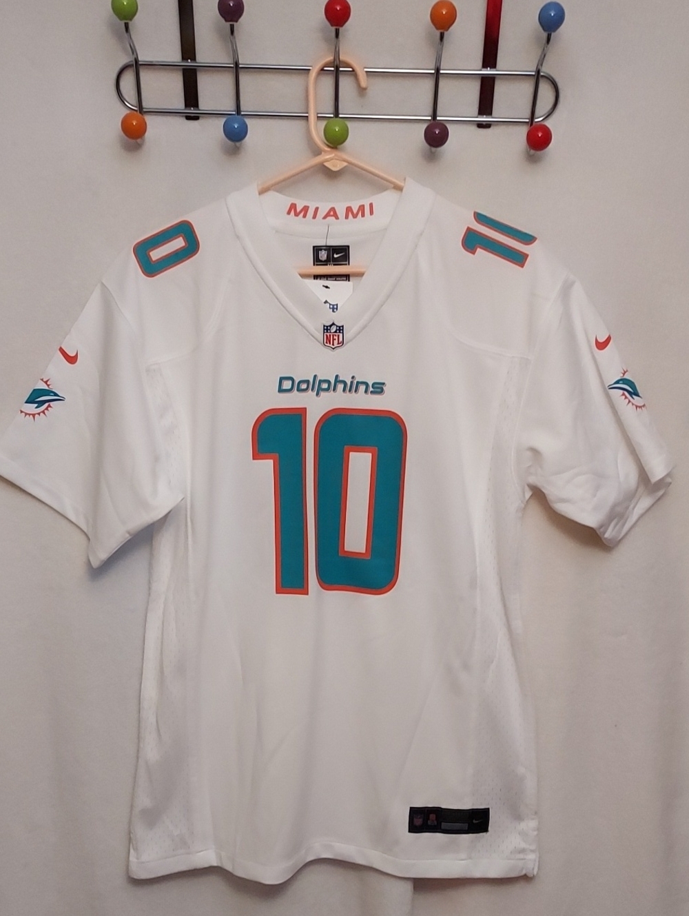 Youth Nike Dolphins #10 Hill Jersey